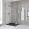 Milano Portland - Hinged Double Door Corner Shower Enclosure with Slate Tray - Choice of Sizes