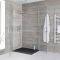 Milano Portland - Hinged Double Door Corner Shower Enclosure with Slate Tray - Choice of Sizes