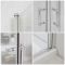 Milano Langley - Traditional Hinged Double Door Corner Shower Enclosure with Slate Tray - Choice of Sizes