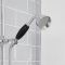 Milano Elizabeth - Chrome and Black Traditional Twin Exposed Thermostatic Shower with Grand Rigid Riser Rail (2 Outlet)