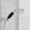 Milano Elizabeth - Chrome and Black Traditional Triple Exposed Thermostatic Shower with Grand Rigid Riser Rail and Wall Spout (3 Outlet)