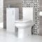 Milano Ballam - Close Coupled Toilet and 400mm Freestanding Vanity Unit with Slimline Basin Set - Choice of Finish