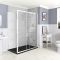 Milano Langley - Corner Traditional Sliding Shower Door Enclosure with Slate Tray - Choice of Sizes