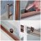 Milano Eris - Brushed Copper Corner Sliding Door Shower Enclosure with Tray - Choice of Sizes