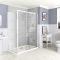 Milano Langley - Corner Traditional Sliding Shower Door Enclosure with Tray - Choice of Sizes