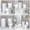 Milano Farington - Close Coupled Toilet and 400mm Freestanding Vanity Unit with Slimline Basin Set - Choice of Finish