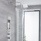 Milano Lisse - Concealed Brushed Shower Panel with 300mm Square Head and Wall Arm