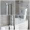 Milano Newby - Left Hand P-Shape Shower Bath - Choice of Size, Panels, Screen and Waste