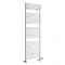 Milano Arno Dual Fuel - White Bar on Bar Heated Towel Rail - 1738mm x 600mm