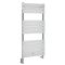 Milano Lustro Dual Fuel - Designer Chrome Flat Panel Heated Towel Rail - Choice of Size and Cable Cover