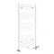 Milano Neva Dual Fuel - White Heated Towel Rail - 1188mm x 500mm