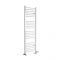 Milano Ive Dual Fuel - White Curved Heated Towel Rail - 1600mm x 500mm