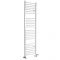Milano Ive Dual Fuel - White Curved Heated Towel Rail - 1800mm x 500mm