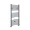 Milano Artle Dual Fuel - Anthracite Straight Heated Towel Rail - 1200mm x 400mm