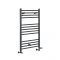 Milano Artle Dual Fuel - Anthracite Straight Heated Towel Rail - 1000mm x 500mm