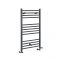 Milano Artle Dual Fuel - Anthracite Straight Heated Towel Rail - 1000mm x 600mm