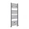 Milano Artle Dual Fuel - Anthracite Straight Heated Towel Rail - 1600mm x 600mm