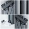 Milano Aruba Ayre - 1800mm Anthracite Vertical Aluminium Designer Radiator - All Sizes