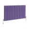 Milano Alpha - Lush Purple Horizontal Designer Radiator - 635mm Tall (Double Panel) - Choice Of Width