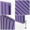 Milano Alpha - Lush Purple Vertical Designer Radiator - 1780mm Tall (Double Panel) - Choice Of Width