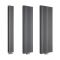 Milano Aruba Flow - Anthracite Vertical Middle Connection Designer Radiator - All Sizes