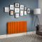 Milano Aruba - Sunset Orange Horizontal Designer Radiator (Double Panel) - Choice Of Sizes