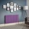 Milano Aruba - Lush Purple Horizontal Designer Radiator (Double Panel) - Choice of Sizes
