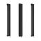 Milano Aruba Electric - 236mm Black Vertical Designer Radiator - Choice of Size