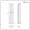 Milano Alpha - Chrome Flat Panel Vertical Designer Radiator - 1600mm x 300mm