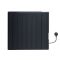 Milano Torr - Black Dry Heat 1200W Plug-In Smart Electric Heater - 533mm x 733mm