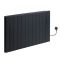 Milano Torr - Black Dry Heat 1800W Plug-In Smart Electric Heater - 533mm x 1013mm
