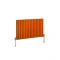Milano Aruba - Sunset Orange Horizontal Designer Radiator (Double Panel) - Choice Of Sizes