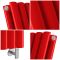 Milano Aruba Electric - Siamese Red Vertical Designer Radiator - Choice of Size, Thermostat and Cable Cover