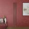 Milano Aruba Electric - Booth Red Vertical Designer Radiator - Choice of Size, Thermostat and Cable Cover