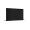 Milano Aruba - Black Horizontal Designer Radiator - 635mm x 1000mm (Double Panel)