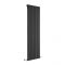 Milano Alpha - Black Flat Panel Vertical Designer Radiator - 1600mm x 560mm (Single Panel)