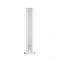 Milano Icon - White Vertical Designer Radiator With Mirror - 1600mm x 265mm