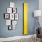 Milano Aruba Electric - Dandelion Yellow Vertical Designer Radiator - Choice of Size, Thermostat and Cable Cover