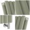 Milano Aruba Electric - Sage Leaf Green Vertical Designer Radiator - Choice of Size, Thermostat and Cable Cover
