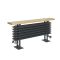 Milano Windsor - Anthracite Horizontal Traditional Column Bench Radiator - 480mm x 1000mm