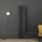 Milano Windsor - Carbon Grey 1800mm Vertical Traditional Triple Column Radiator - Choice of Size