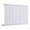 Milano Aruba Electric - White Horizontal Designer Radiator - 635mm Tall - Choice of Size, Thermostat and Cable Cover - Plug-In and Hardwired Options