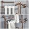 Milano Elizabeth - Brushed Bronze Traditional Electric Heated Towel Rail - 930mm x 620mm