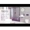 Milano Nero - Black Shower with Wall Mounted Square Shower Head (1 Outlet)
