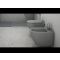 RAK Feeling - Matt Greige Modern Rimless Wall Hung Toilet with Soft Close Seat