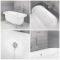 Milano Richmond - White Traditional Freestanding Bath with Choice of Feet - 1730mm x 780mm (No Tap-Holes)