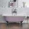 Milano Richmond - Traditional Back to Wall Freestanding Bath - 1685mm x 780mm - Choice of Bath Colour and Feet Finish
