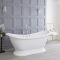 Milano Towneley - Traditional Bathroom Suite with Freestanding Bath, Close Coupled Toilet and Pedestal Basin