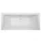 Milano Westby - White Modern Square Double-Ended Freestanding Bath - 1785mm x 790mm