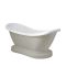 Milano Towneley - Traditional Double Ended Freestanding Bath with Base - 1750mm x 730mm - Choice of Colour